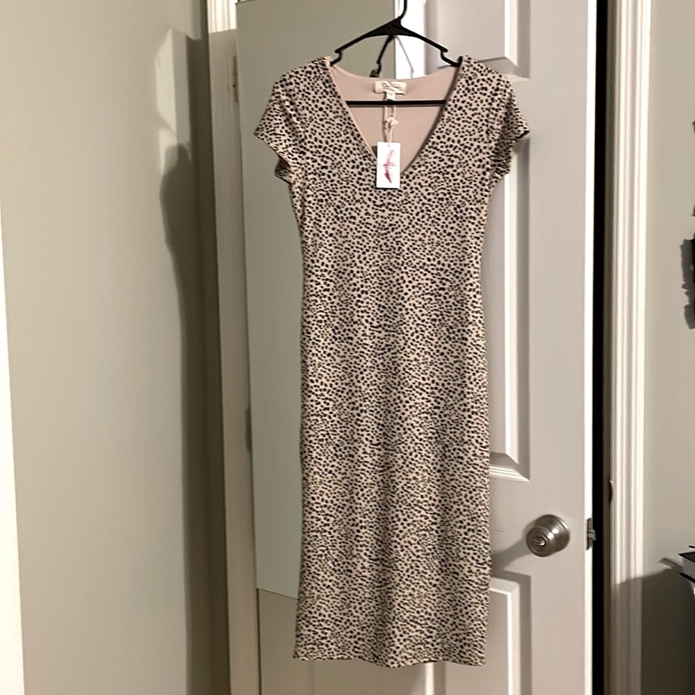 🖤NWT Jessica Simpson Large Bodycon polka dot style dress